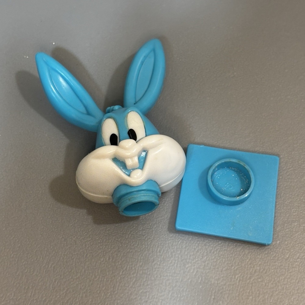 1992 Buster Bunny Warner Bros Blue Tiny Toons Tops‎ Candy Container Collectible - Picture 3 of 9